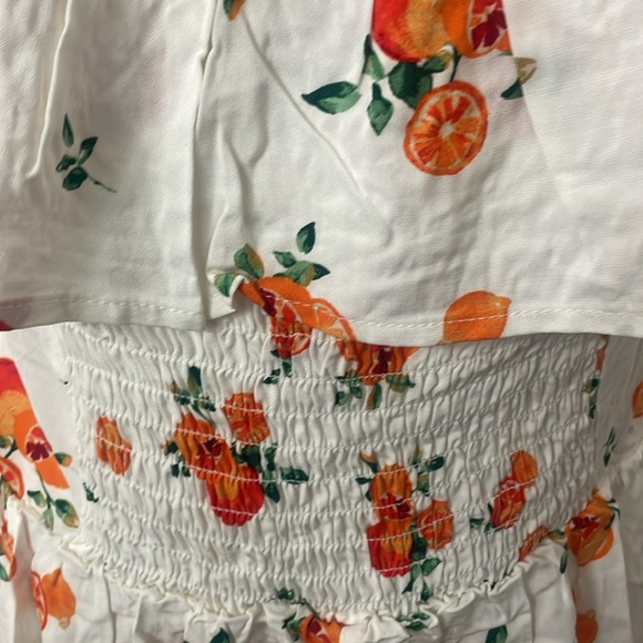 Nevena Rae NWOT Cute Off the Shoulder Orange Design Summer Dress - Picture 10 of 17